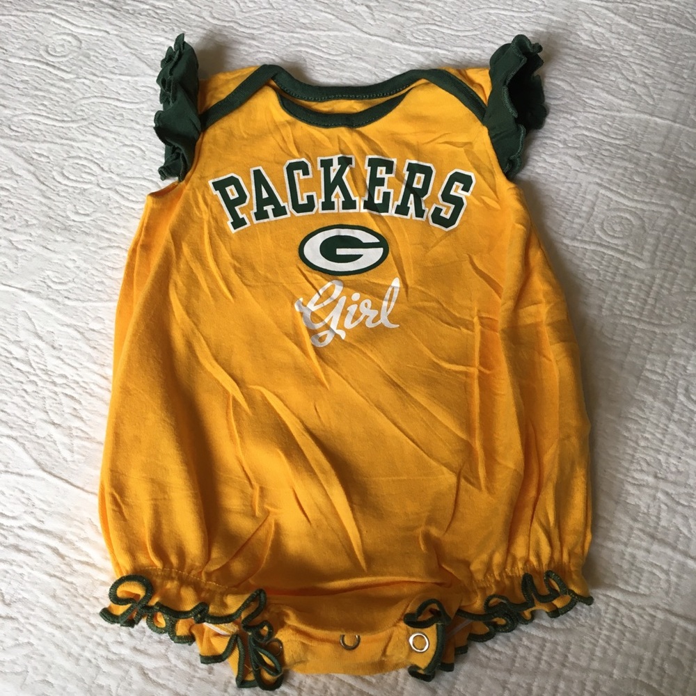 0-3m (5/$20) Packers Fanwear SunSuit/Romper by NFL